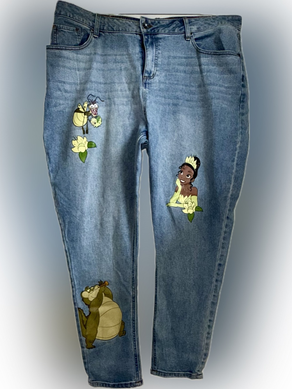 Disney The Princess and The Frog Tiana Mom Jeans Plus Size 16
